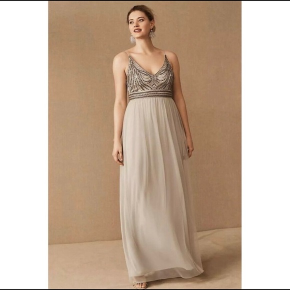 BHLDN Vilette beaded gown - Picture 3 of 15